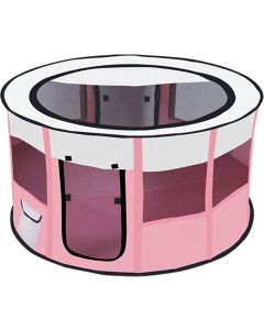 Topmast Puppy Playpen Nylon  Round | Pink