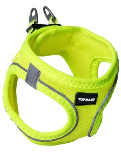 Topmast Airmesh Hondentuig - Click & Go - Verstelbaar - Neon Geel