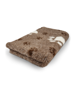 Vet Bed 3 kleur Big Paw - Bruin - Antislip Hondenmat