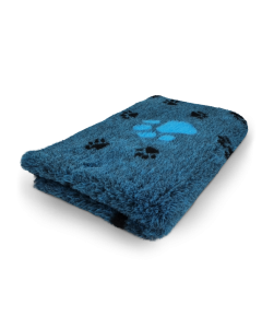 Vet Bed 3 Kleur Big Paw - Turquoise - Antislip Hondenmat