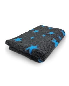 Vet bed Stars Antraciet Turquoise - anti-slip