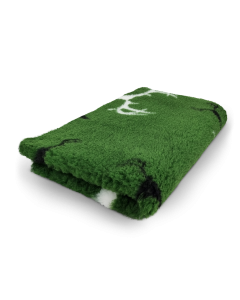 Vet bed Jachtseizoen - Groen, Zwart & Wit - Antislip Hondenmat