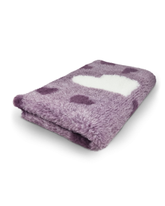 Vet Bed Big Heart - Lila - Non Slip Dog Mat
