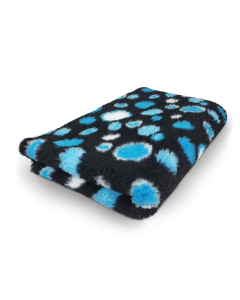 Vet Bed Circles Zwart Turquoise Wit - latex anti-slip