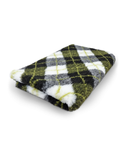 Vet Bed Diamond Ruit- Zwart Grijs Groen Wit - latex anti-slip.1494-5