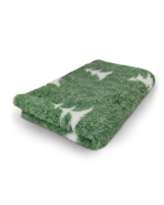 Vet Bed Starry Pine - Non Slip Dog Mat - Green