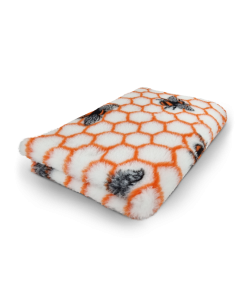 Vet Bed Bees - Cream - Non Slip Dog Mat