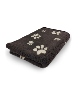 Vet Bed - Donkerbruin met Beige Pootjes - Antislip Hondenmat - 75 x 50 cm