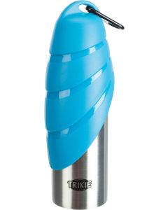 Trixie roestvrijstalen fles met drinkbak 750 ML