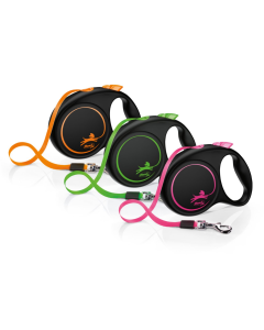 Flexi Rollijn Fun Multicolor - Tot 25 KG - Lint - 5 Meter 