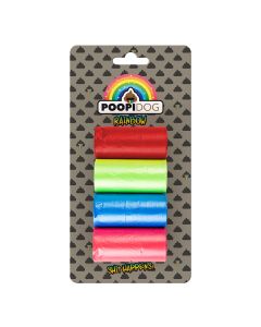 Poop bags Rainbow 4x20 