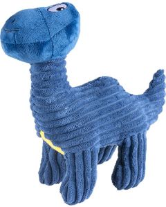Pluche Dino  Brontosaurus Corderoy - Blauw - 25 x 11 x 25 cm