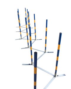 Topmast + professionele Agility Slalomset 12 palen .