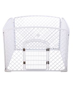 Topmast Puppy Playpen | Plastic | White 100 x 100 x 75 cm high