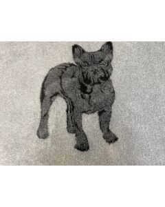 Vet Bed French Bulldog Black - Non Slip