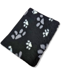 Afgebiesd Vet Bed - Furfleece - Zwart 3 Kleur