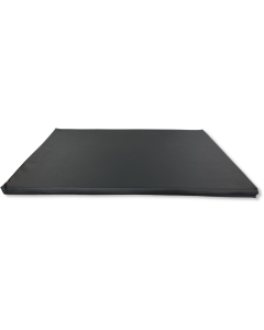 Benchkussen Leatherlook zwart.