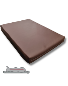 Topmast Orthopedic Loungebed  Leatherlook Brown