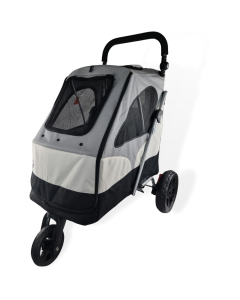 Topmast Hondenbuggy Deluxe - 3 Wielen - Grijs