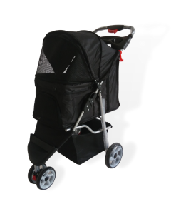 Hondenbuggy Zwart - 3 Wielen