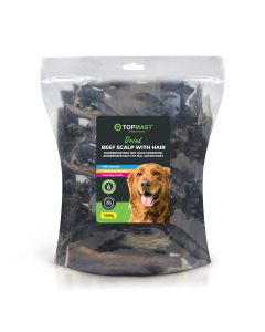 Topmast Dried Beef Scalp with Hair - 15 cm - 1000 Gram