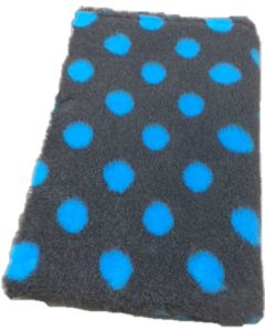 Vet Bed Antraciet met Turquoise Nopjes Latex Anti Slip