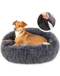 Topmast Fluffy Donut Dierenmand - 65 cm - Antraciet - M