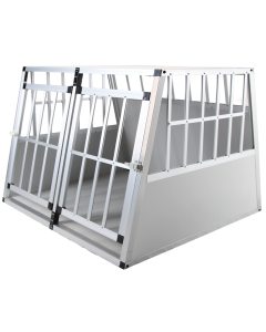 Topmast Car Crate Ellipse - XXL - 104 x 91 x 69 cm - Grey - Aluminum Travel Crate