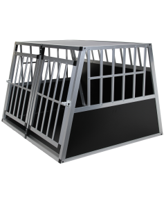 Topmast Car Crate Ellipse - XXL - 104 x 91 x 69 cm - Black - Aluminum Travel Crate