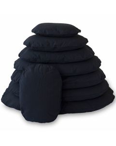 Topmast Hondenkussen Ovaal met rits - Zwart