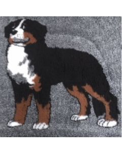 Vet Bed - Grey -Bernese Mountaindog - Non Slip