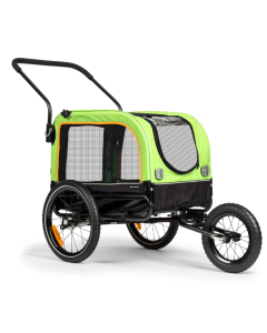 RETOUR - TOPMAST VARIO  2-in-1 Hondenaanhanger & Hondenbuggy Groen Zwart