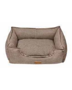 Topmast Hondenmand Lyon - Bruin motief - XL - 110 x 80 x 28 cm