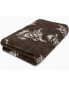 Vet Bed - Highland Cow Dark Brown - Antislip Hondenmat