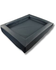 Topmast Loungebed Hondenkussen Leatherlook Antraciet