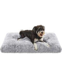 Topmast Hondenkussen Fuzzy - Soft Series - Grijs -  Maat M - 80 x 64 x 18 cm