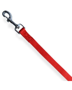 Topmast Hondenriem - Duurzaam Nylon - Sterke Musketonhaken - Rood