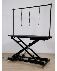 Topmast Grooming Table Electrically Adjustable Blue 120 x 60 cm Double Table Arm