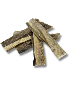 Kabeljauwhuid Gedroogd 50gram.