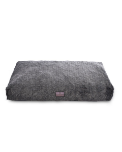 Topmast Dogcushion - Longhair Pluche - Soft Filling - 91 x 69 cm - Grey