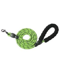 Topmast Looplijn Nylon -  Lengte 120 cm - 12mm met Stevige Softgreep - Groen gemeleerd