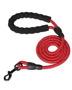 Topmast Looplijn Trackinglijn - Extra Lang 3 meter - 12mm met Stevige Softgreep - Rood gemeleerd