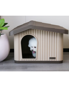 Kunststof Hondenhok Dierenverblijf PEDRO 1 voor Kleine hond Kat of Knaagdier 60 x 51 x 41 cm