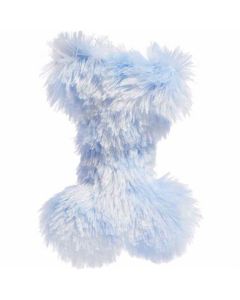 Topmast Pluche Puppy Bone - Met Pieper - Blauw - 20 x 10 cm