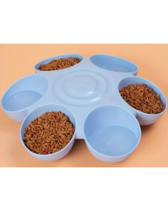 Puppybar - Puppy Voerbakjes 6 in 1 - Stevig kunststof - Blauw