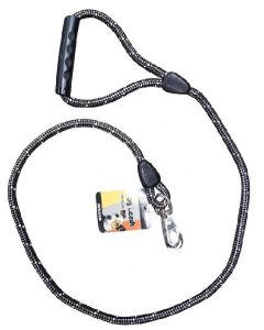 Showlijn met handvat 130 cm | 12 mm Zwart-Zilver