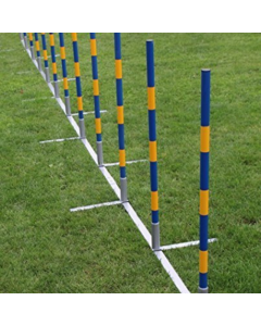 Topmast + professionele Agility Slalomset 12 palen .