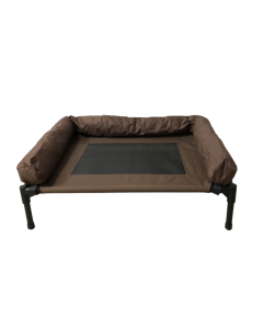 Topmast Hondenstretcher Lounge L - Bruin met Bumperrand - 92 x 71 cm