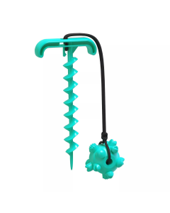 Topmast Bite - Elastisch Touw met Bal - Turquoise