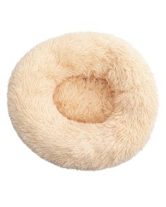 Topmast Fluffy Donut Dierenmand - Beige - Diverse Maten